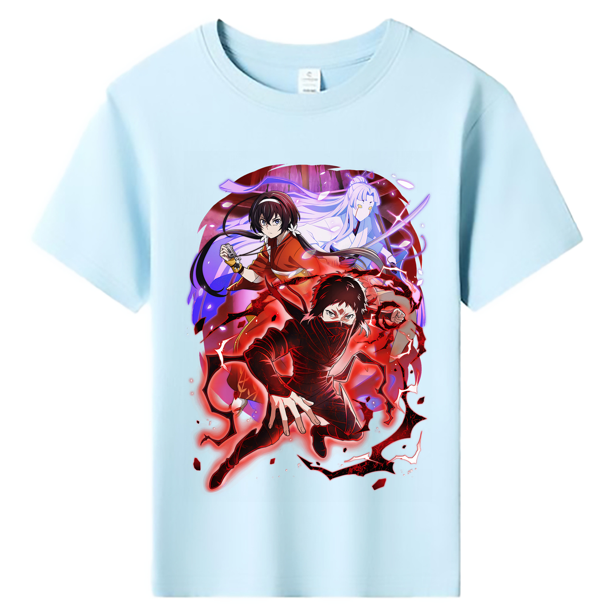 （画像用） 文豪ストレイドッグス Bungo Stray Dogs 綿100％キッズTシャツ（フロントプリント）